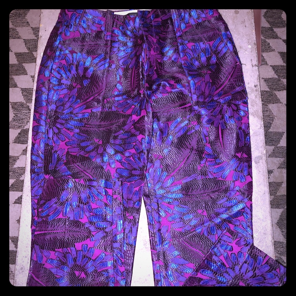 JCrew Vibrant Slim Crop Dress Pants